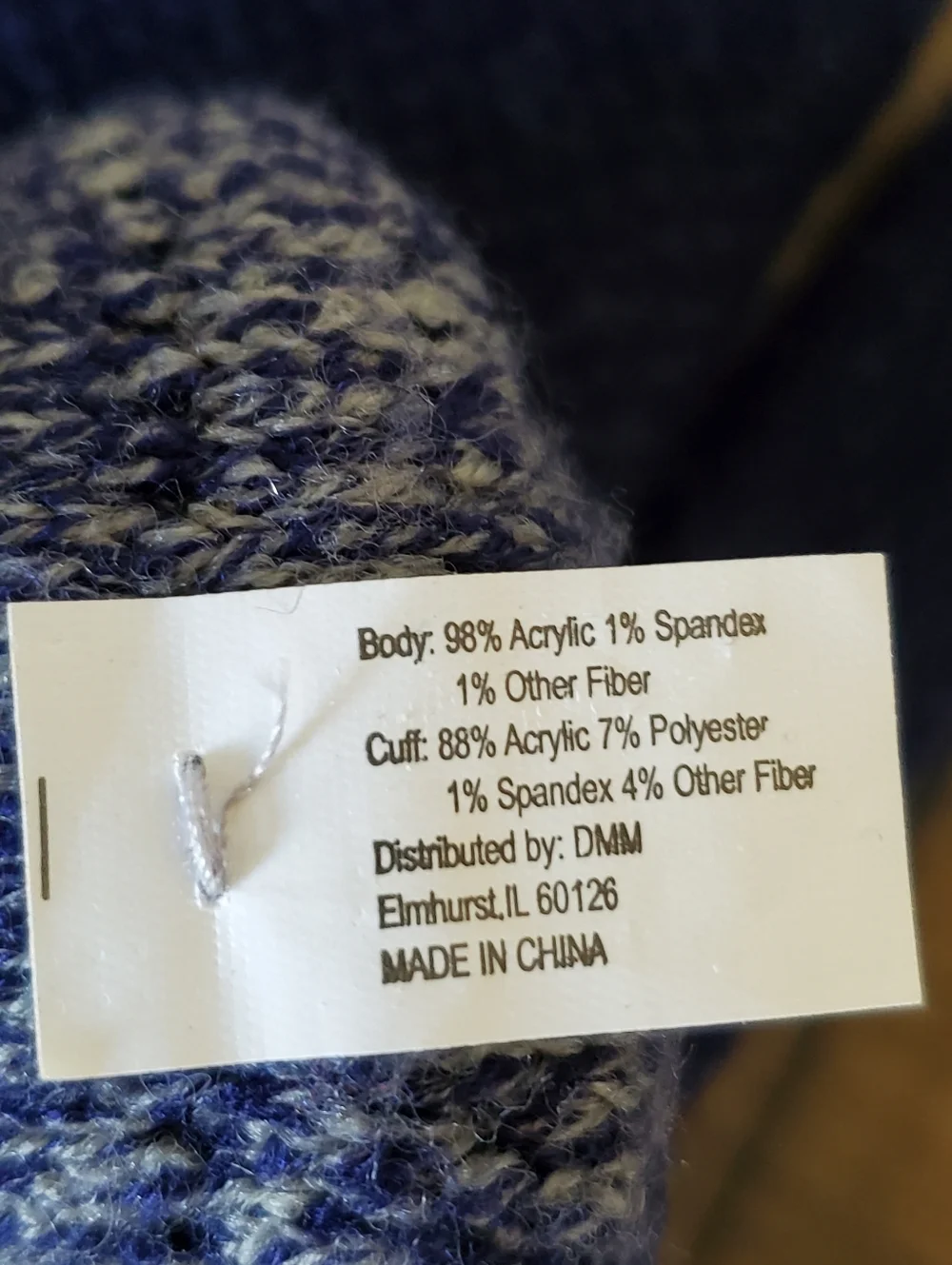 Britt's Knits Navy Blue Ultra Soft Knit Winter Gloves Buttons Cozy